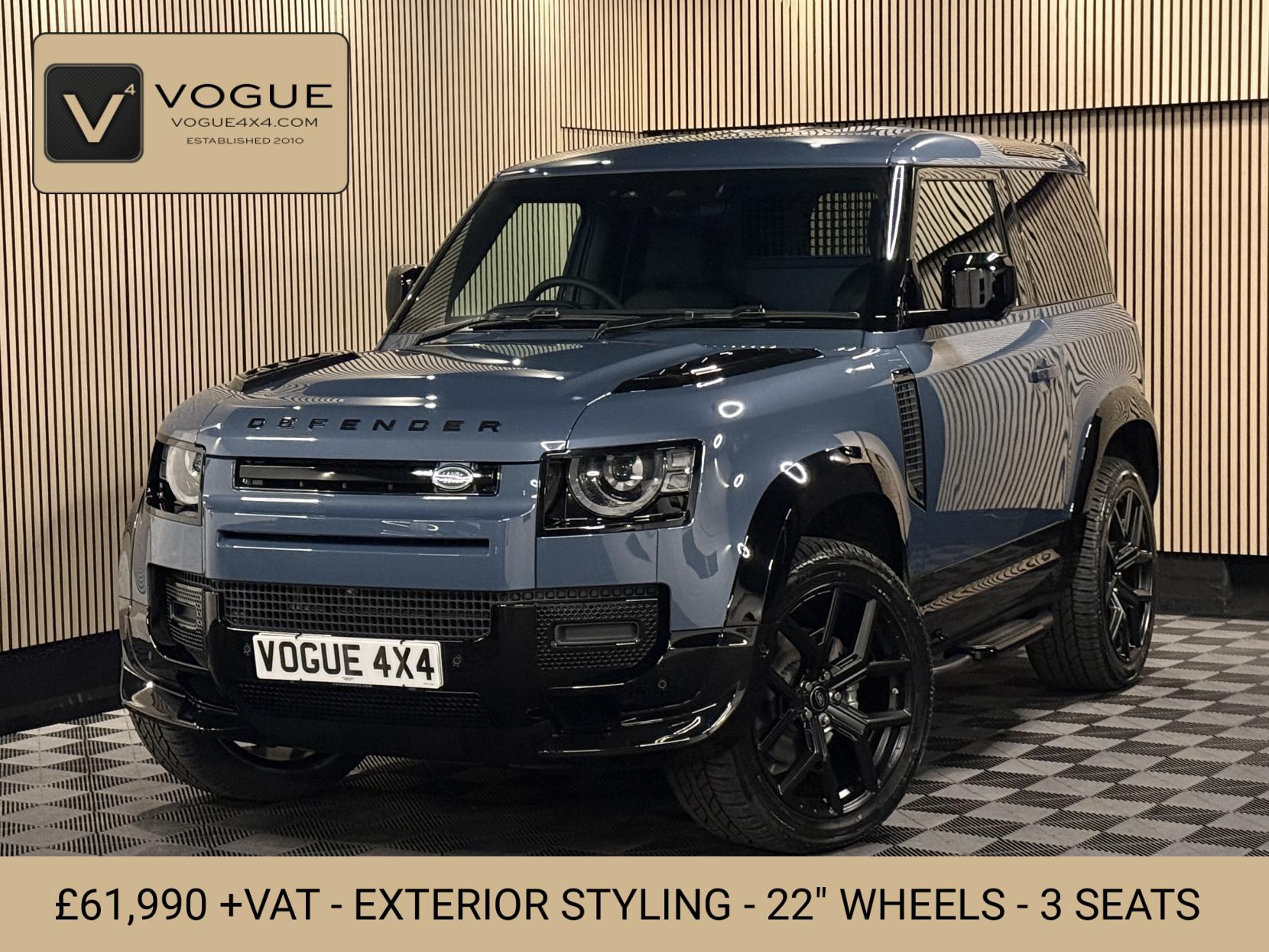 Land Rover Defender 90 3.0 D250 MHEV S Hard Top SUV 3dr Diesel Auto 4WD SWB Euro 6 (s/s) (250 ps)
