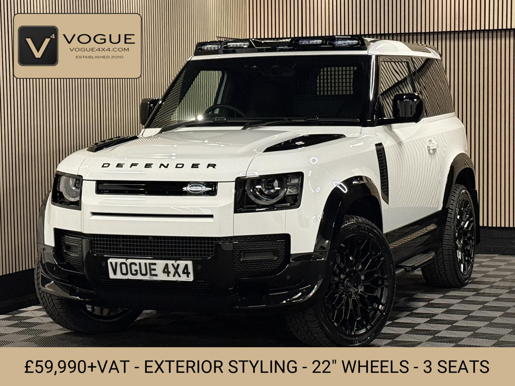 Land Rover Defender 90 3.0 D250 MHEV S Hard Top SUV 3dr Diesel Auto 4WD SWB Euro 6 (s/s) (250 ps)